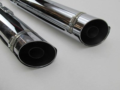 Pair of Harley Genuine Chrome Stock Softail Exhaust Mufflers 65924-03