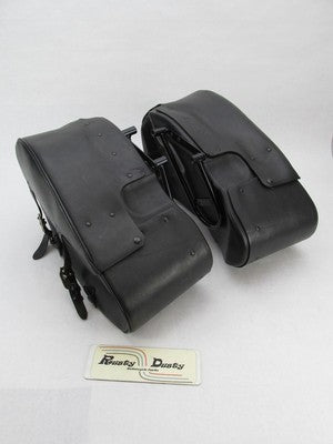 Pair of Harley-Davidson Genuine Teardrop Leather Saddlebags 79056-01 7