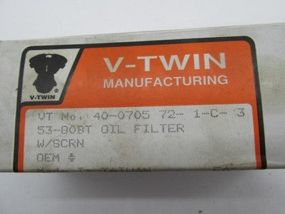 Harley Davidson V-Twin Sportster Oil Filter Element 40-0705 63839-53