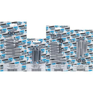 Drag Specialties Lifter Base Socket-Head Bolt Set - Knurled - Chrome D