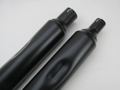 Pair of Harley-Davidson Touring Black Exhaust Mufflers 64900765B & 649