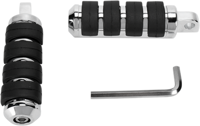 Drag Specialties Replacement Footpegs for XL Forward Controls Chrome 1