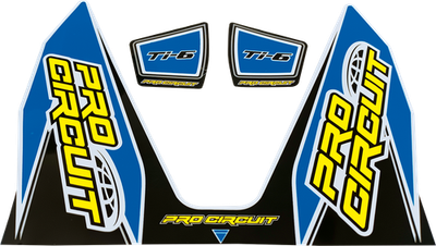 Pro Circuit Ti-6 Exhaust Decals Light Blue DC22TI6-LB