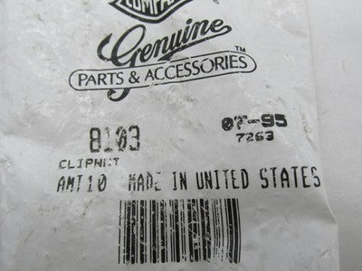 Lot of 8 Harley Davidson Genuine NOS Clip Nuts Speed Nuts 8103