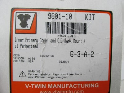 V-Twin NOS Harley Inner Primary Cover And Oil Tank Mount Kit 9601-10 |