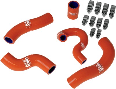 Moose Racing Radiator Hose/Clamp Kit Orange 1902-0696