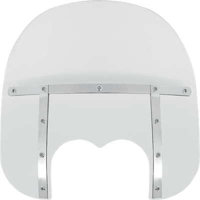 Memphis Shades Memphis Fats Windshield 15in Dual Cutout - Clear MEM673