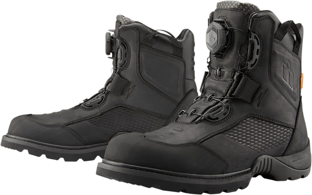 Icon Stormhawk Boots Black 8 3403-1150