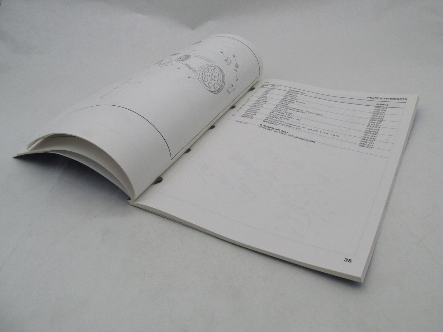 Buell Official Factory 2002 Thunderbolt S3T Parts Catalog 99570-02Y