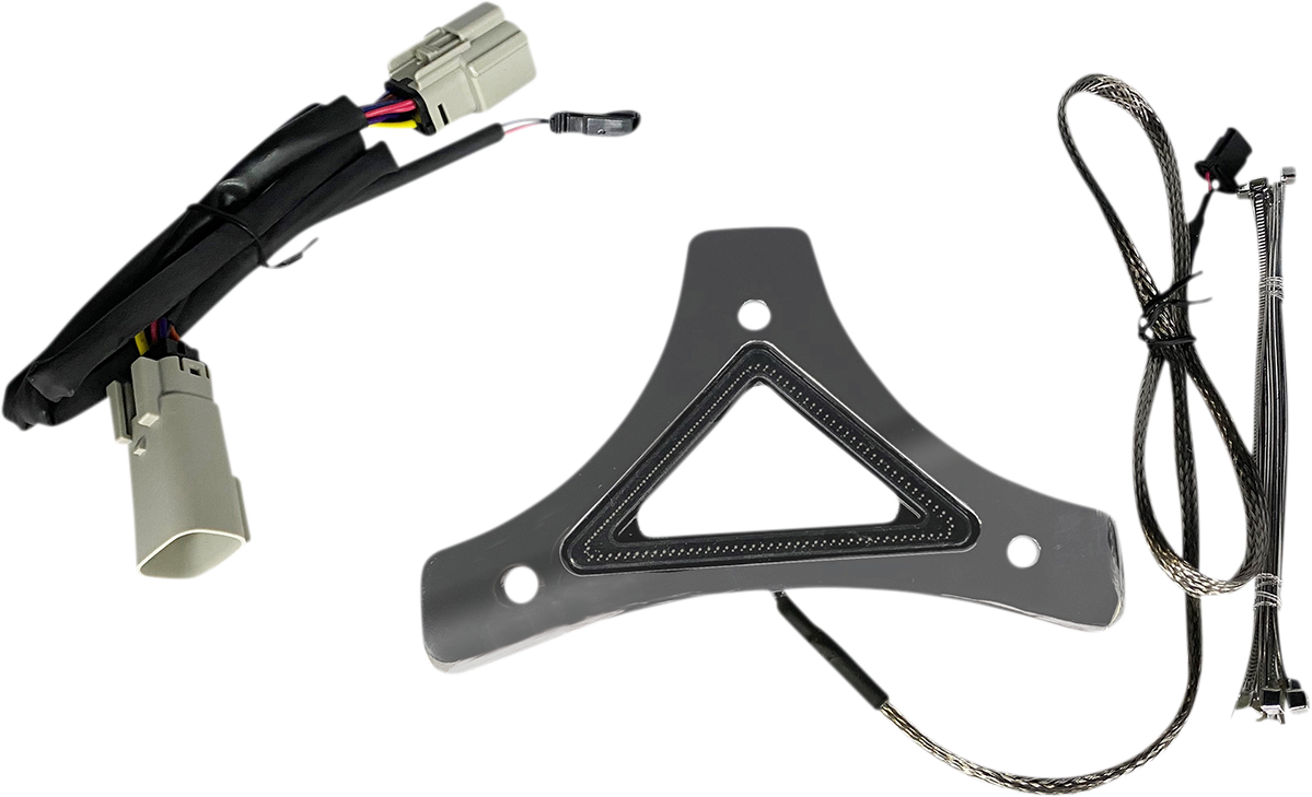 Custom Dynamics Dual Intensity Run & Brake LED Backrest Light Chrome CD-BR-TKE-C