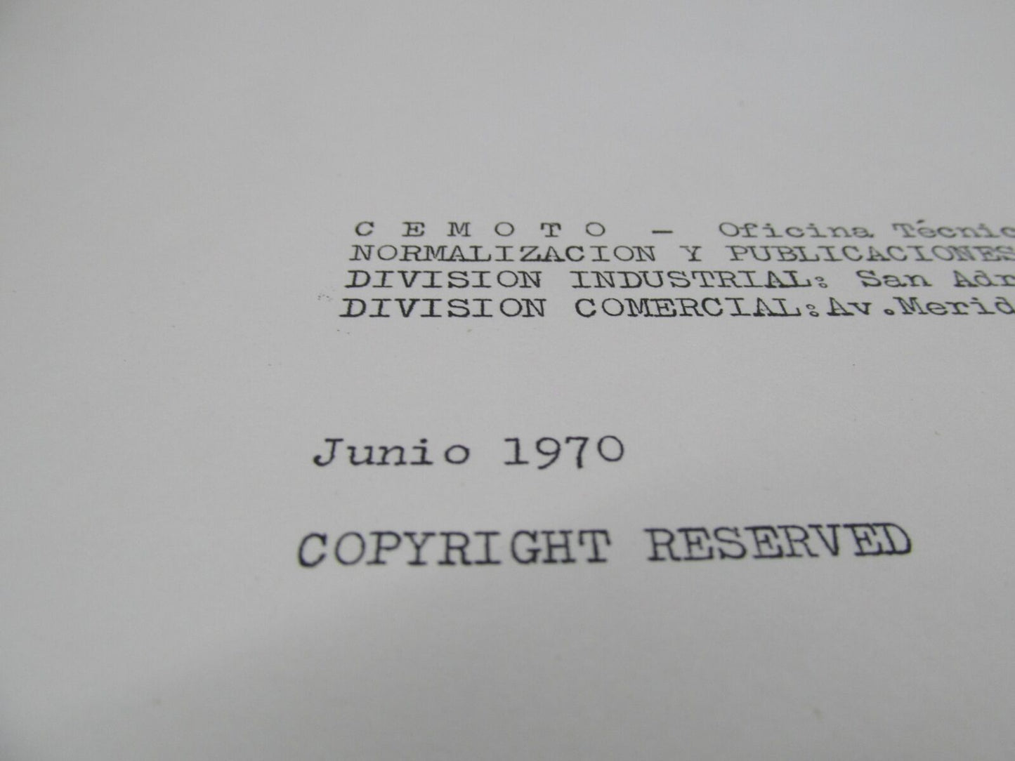 Bultaco Original Factory 1970 El Tigre Motorcycle Catalog Parts List Book