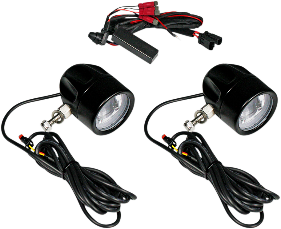 Custom Dynamics Probeam LED Halo Fog Lights Black PB-FOG-UNV-B