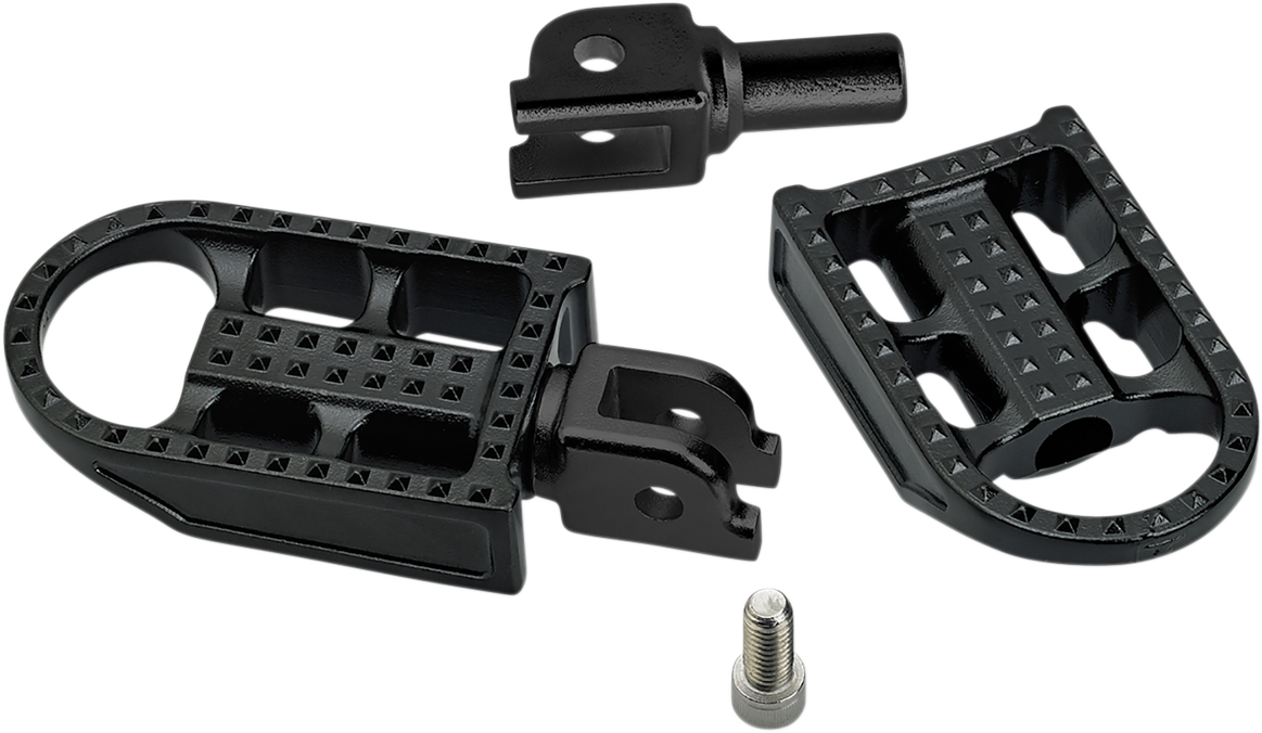 BILTWELL Mushman Footpegs Black 7002-201-03