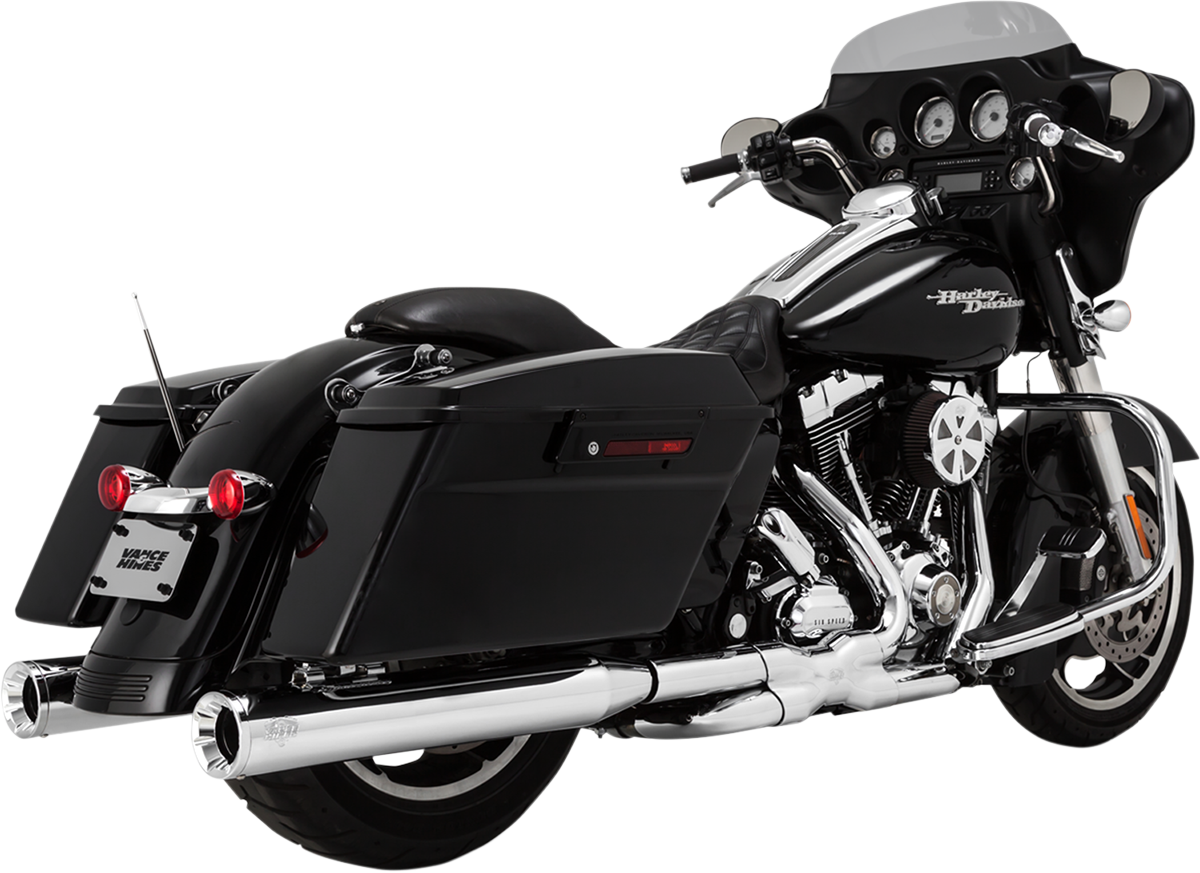 Vance & Hines 4" Eliminator 400 Slip-On Mufflers Chrome 16703