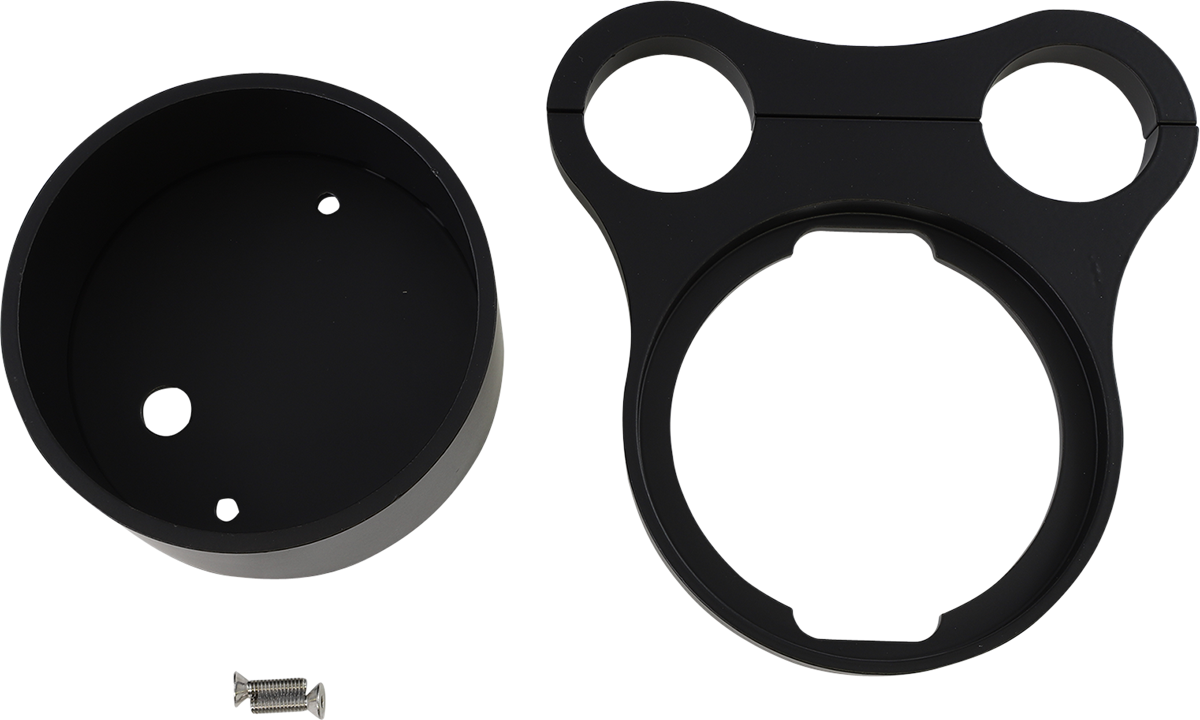 Drag Specialties 1.5" T-Bar Gauge Mount Gloss Black For OEM Gauge 2210-0562