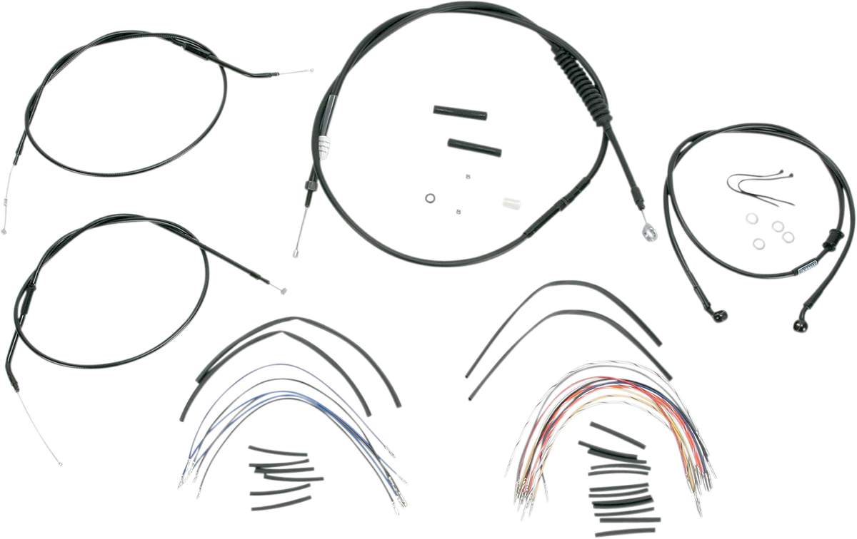 Burly Extended Cable/Brake Line Kit for Burly Ape Handlebars 12in B30-1007