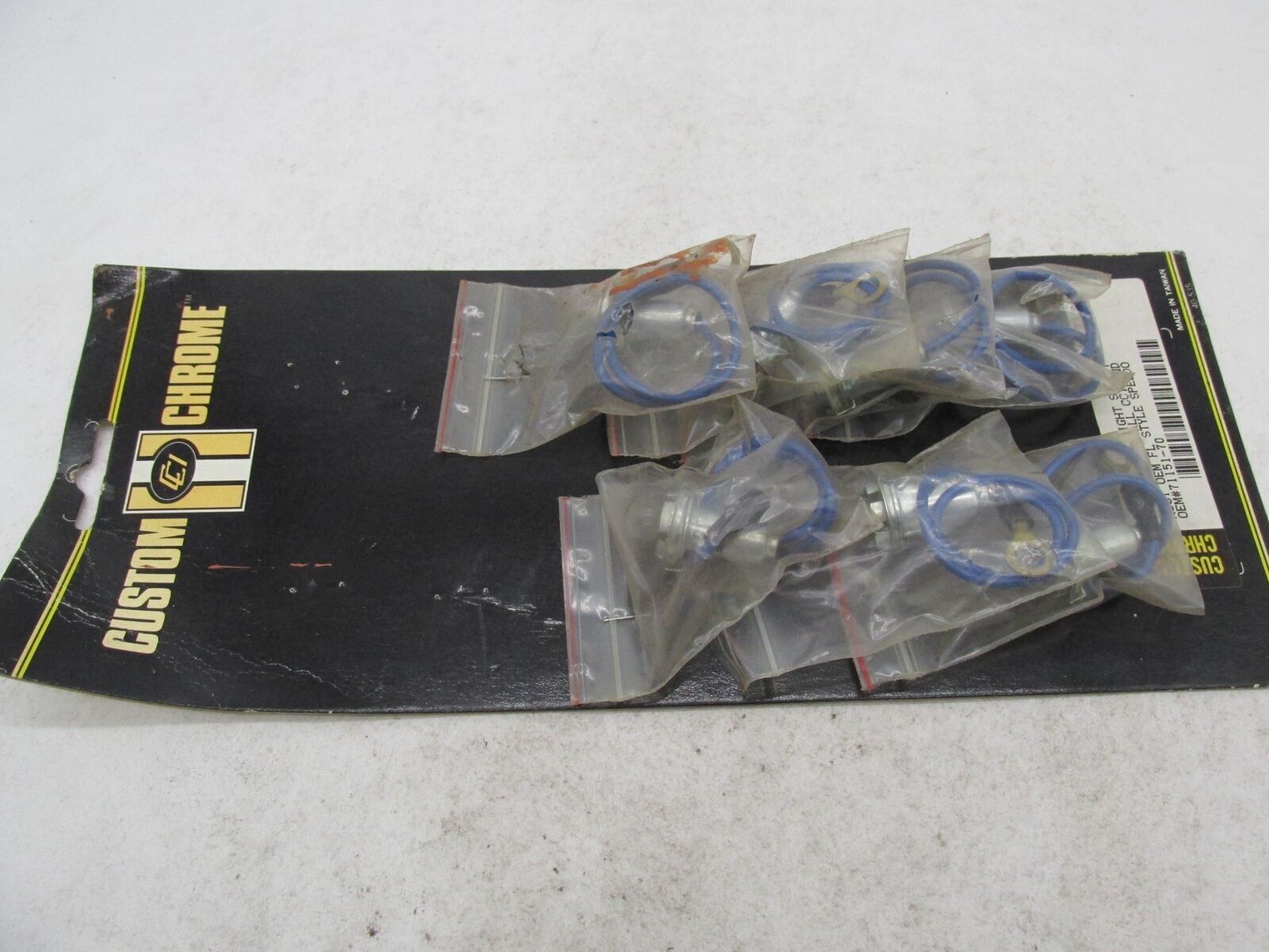 Lot of 7 Harley Davidson Custom Chrome Speedometer Light Sockets 25-966 71151-70