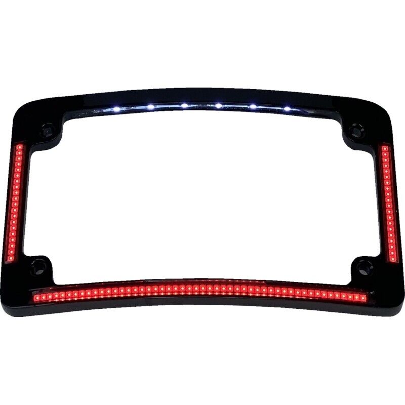 Custom Dynamics Radius License Plate Frame with Red Leds TF08-B