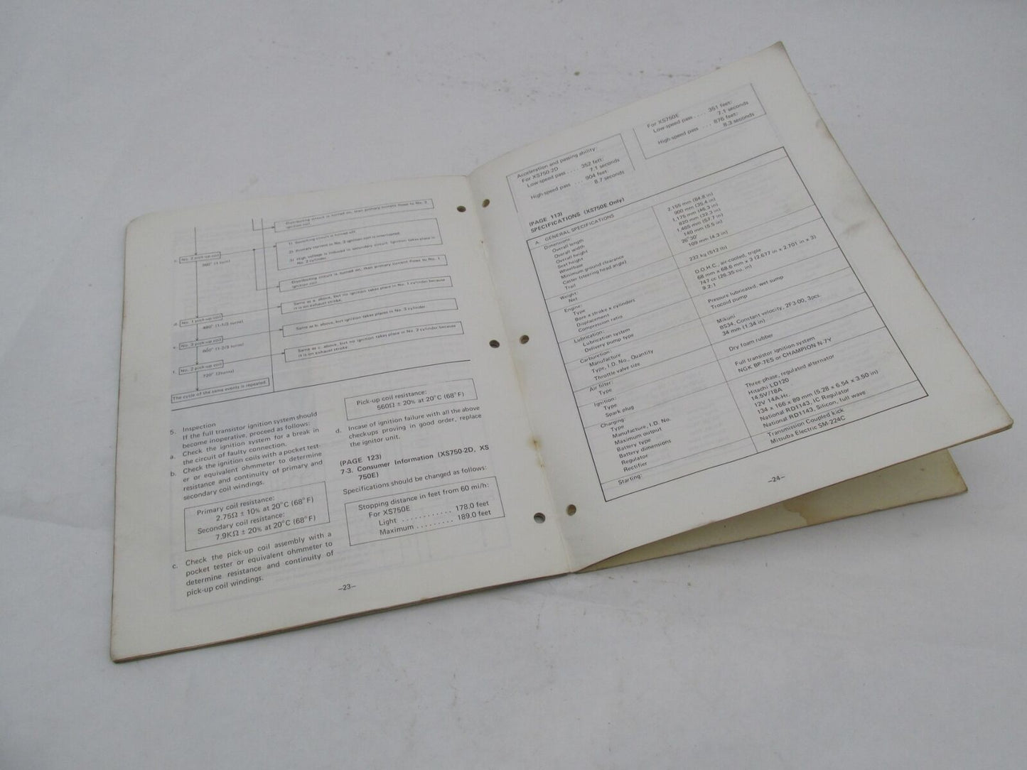 Yamaha Vintage XS750E Supplementary Service Manual LIT-11616-00-72