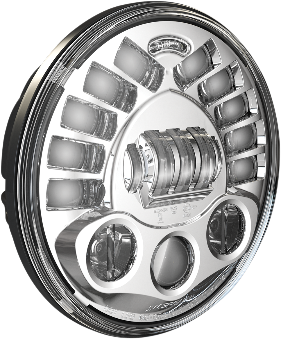 Custom Dynamics 7" Probeam LED Adaptive Pedestal Mount Headlamps Chrome PB-7PA-C
