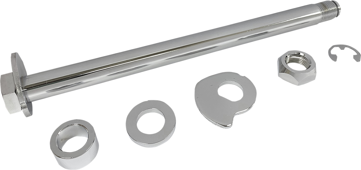 Drag Specialties Axle Kit Chrome Rear 0214-1968