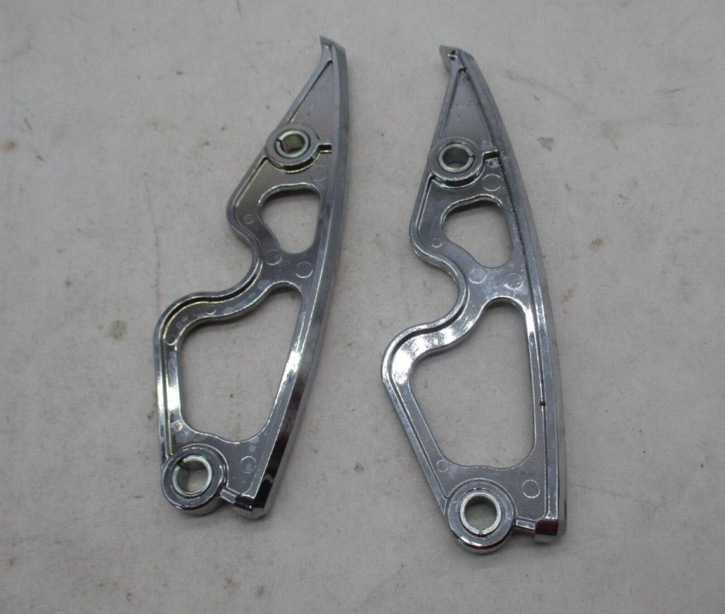 Pair of Harley Davidson Chrome Touring Saddlebag Support Bracket Filler Inserts