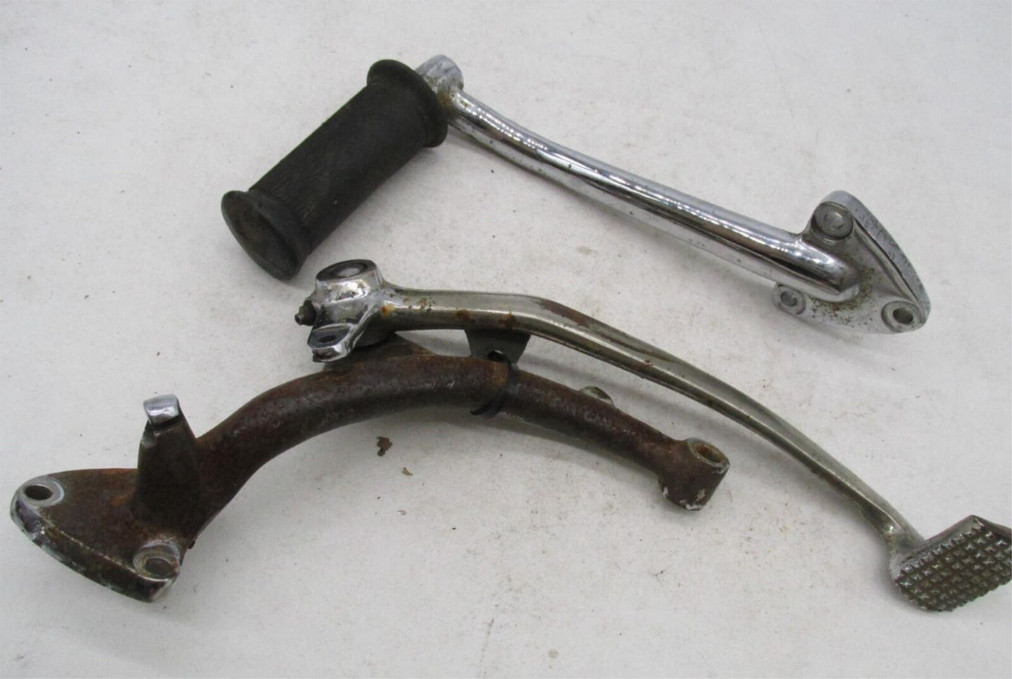 Triumph BSA Vintage Chopper Chrome Brake Side Foot Control Lever with Mount