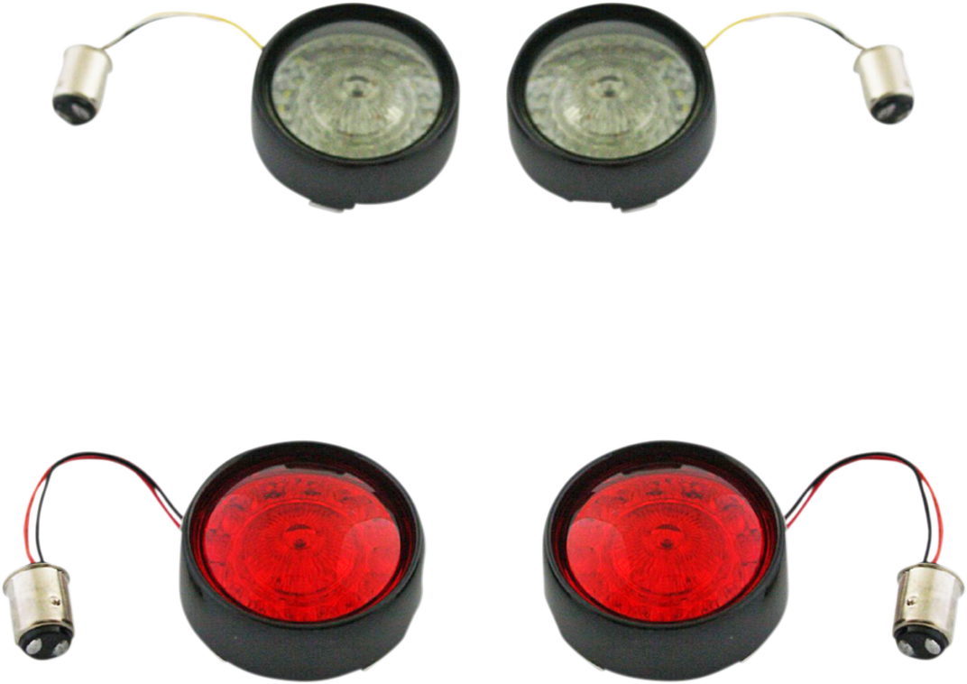 Custom Dynamics Porbeam Turn Signal Insert Kit Black PB-BCM2-BB-B