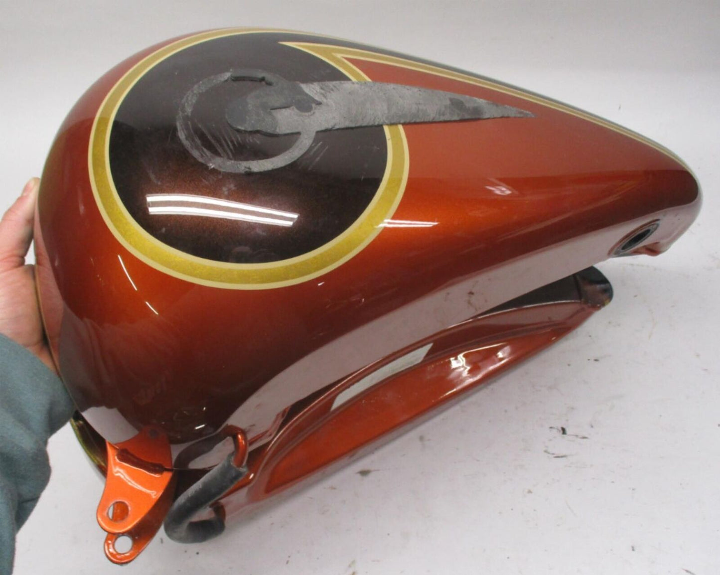 Harley Heritage Softail Tin Set Maple Atomic Orange w/ Fuel Pump 75252-11 Fender