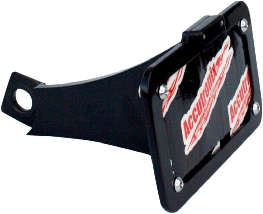 Accutronix Side Mount License Plate Black LPF092HV-B