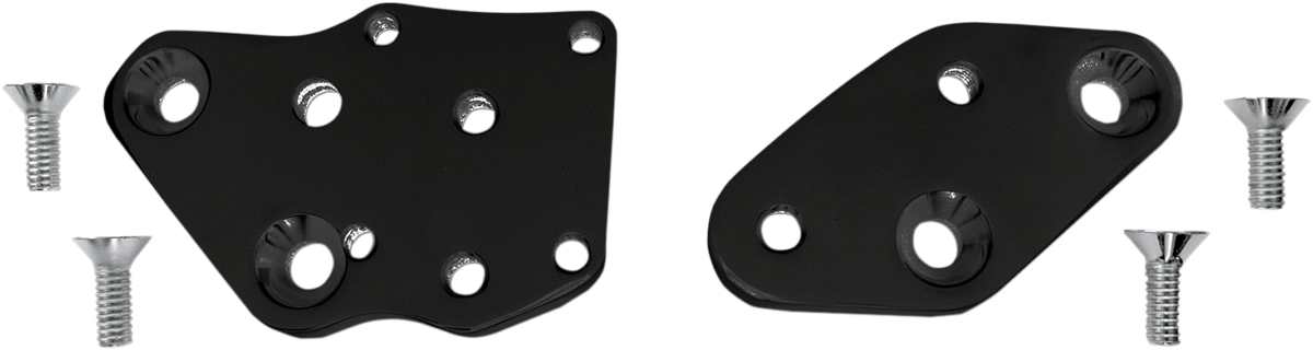 Accutronix Kick Back Adapter Plate 1-3/8in. Back - Black FCKB103-B