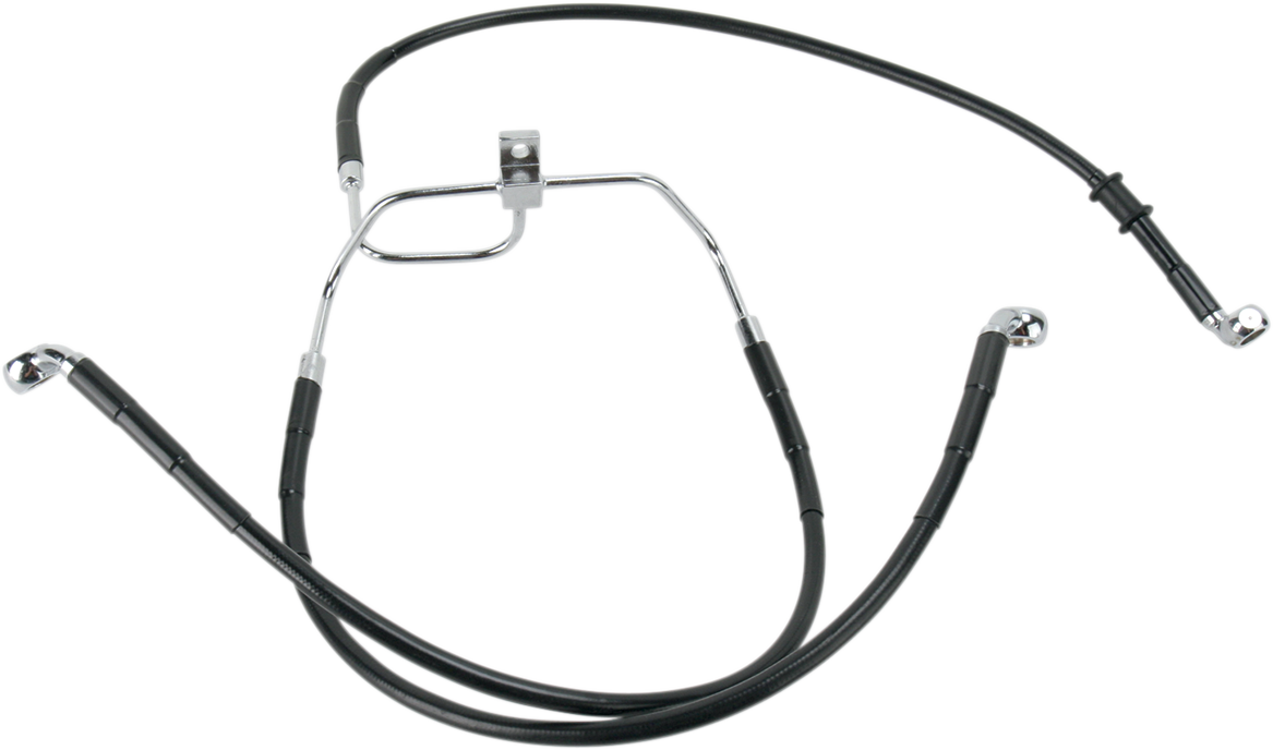 Drag Specialties Extended Stainless Steel Front Brake Line Kit 1741-2910