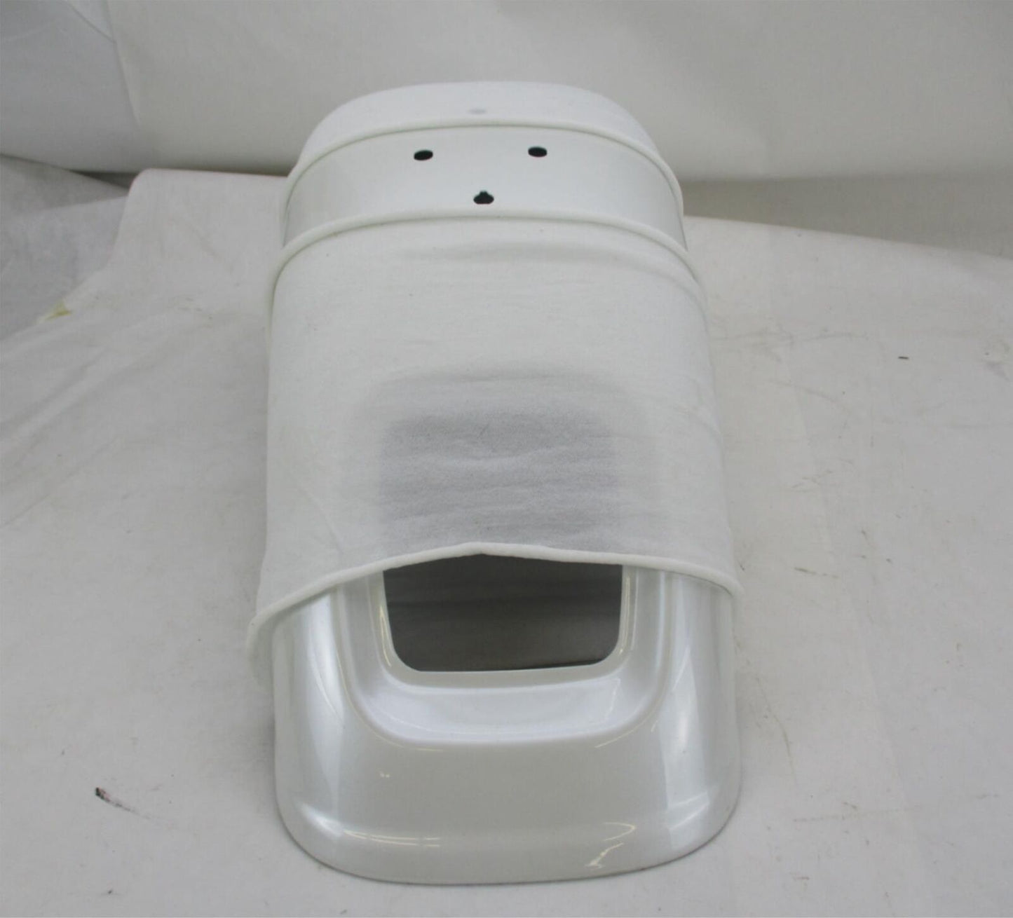 Harley Genuine NOS Softail Deuce White w/ Ghost Flame Rear Fender 59759-03