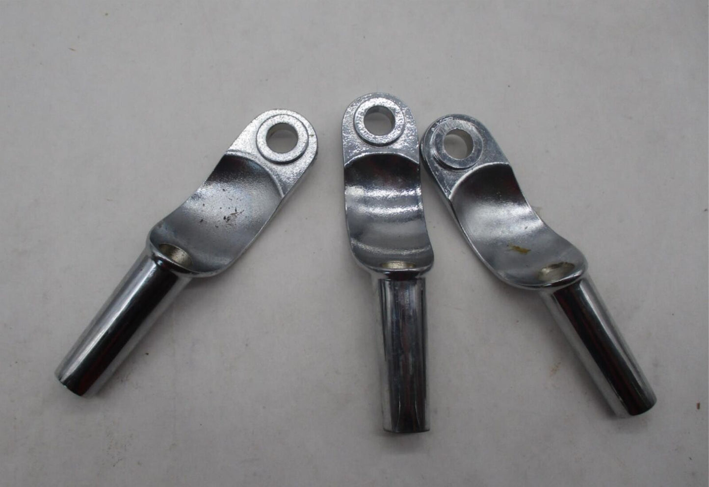 Lot of 3 Harley Davidson Turn Signal Relocation Chrome Brackets