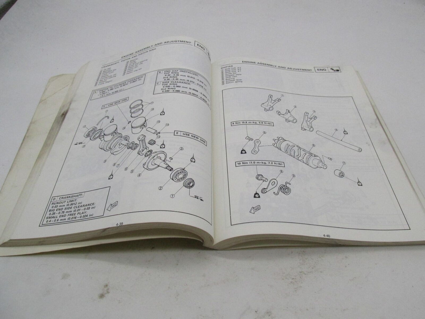 Yamaha Genuine Factory OEM TZR250T Service Manual 2ME-28197-E0-00