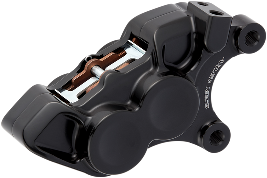 Arlen Ness Tech Brake Calipers 4 Piston Black Front Right 02-223