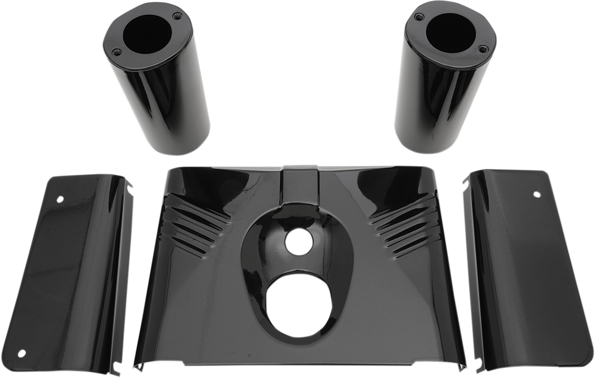 Drag Specialties Black Fork Tins 5pc 0411-0144
