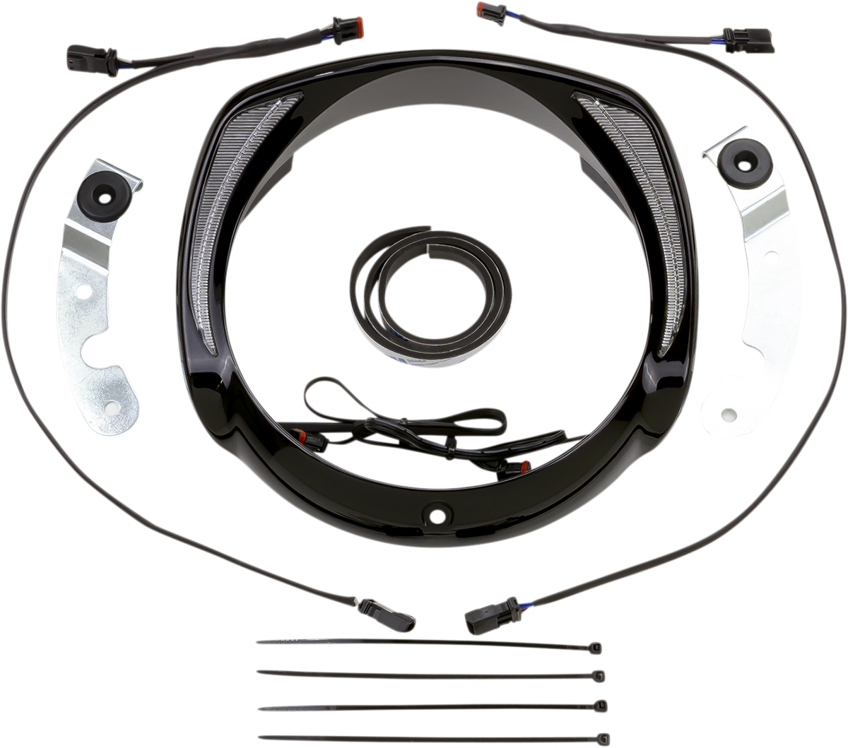 CIRO Fang Headlight Bezel Black 45206