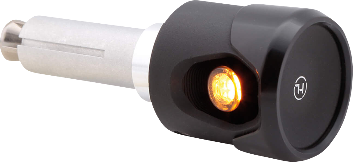 Highsider Akron-Flash LED Bar End DRL/ Turn Signals Black 203-0060