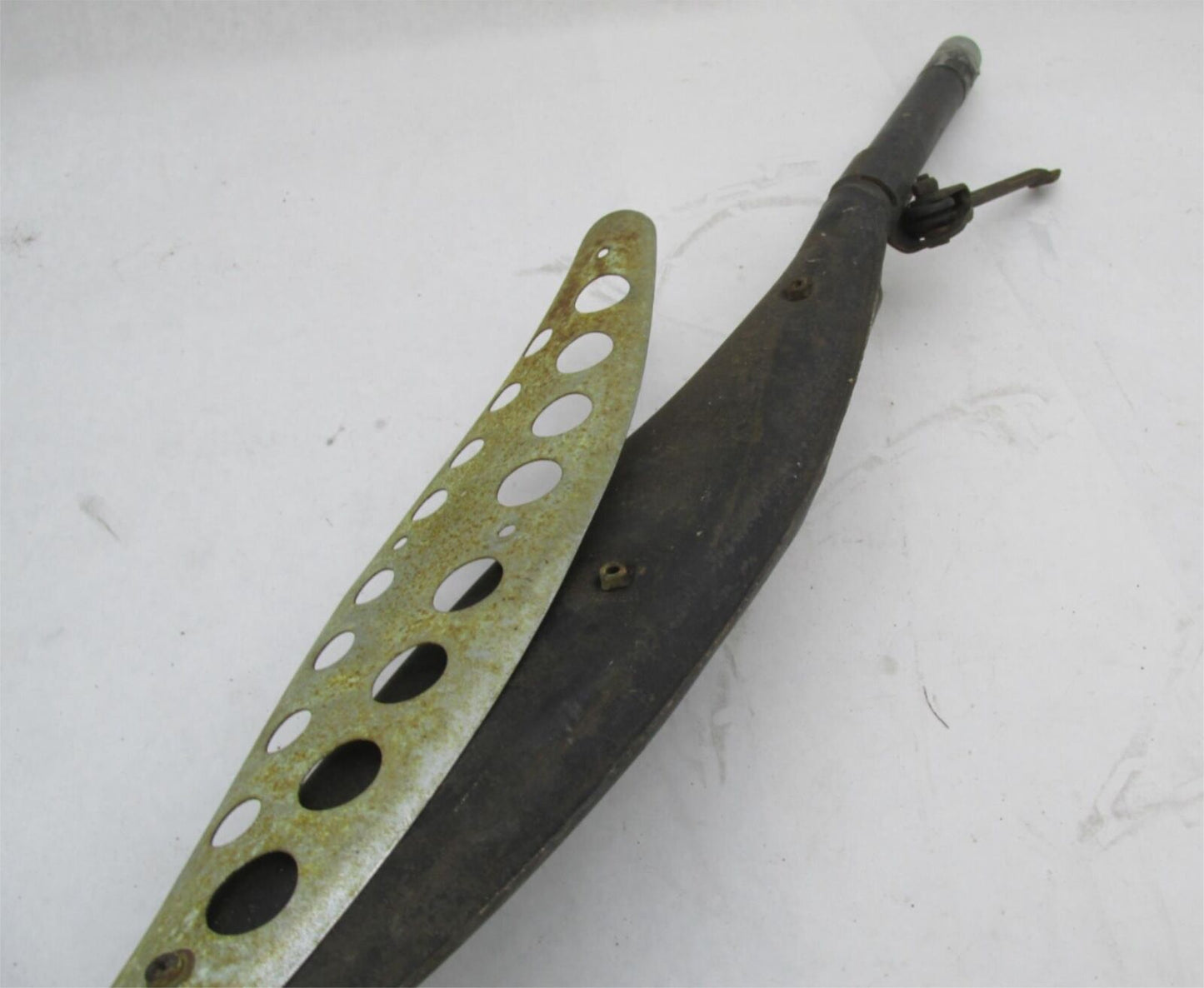 Vintage AHRMA Motorcycle Scrambler Exhaust w/ Kickstand CZ Bultaco Guzzi Maico