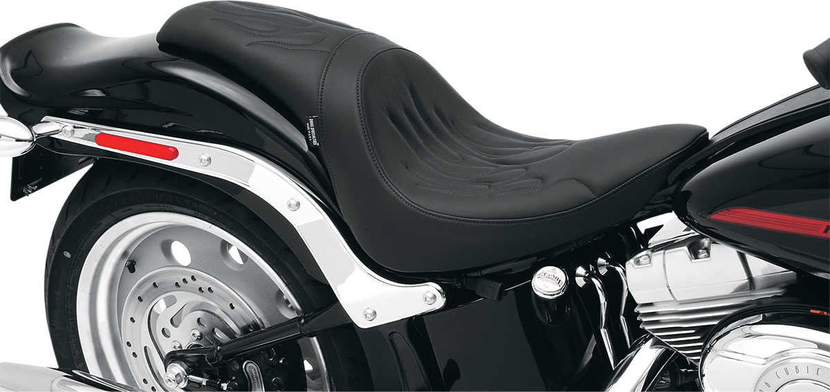 Drag Specialties Predator Seat Flame Stitching 0802-0393