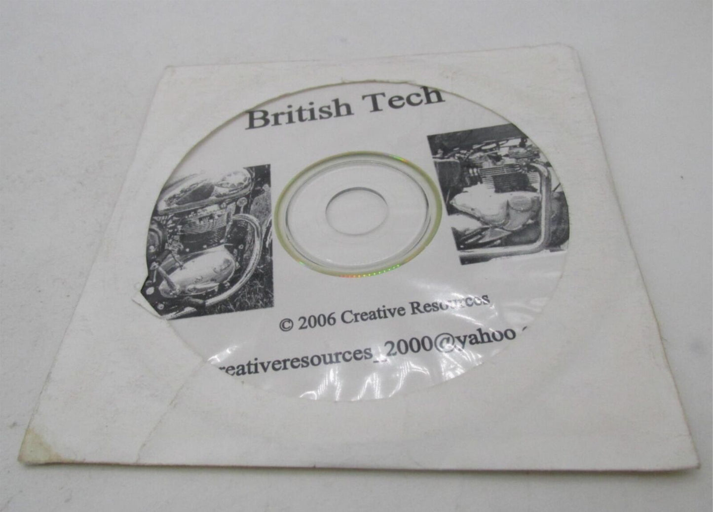 Triumph BSA British Tech DVD Disk Manual 2006 Creative Resources