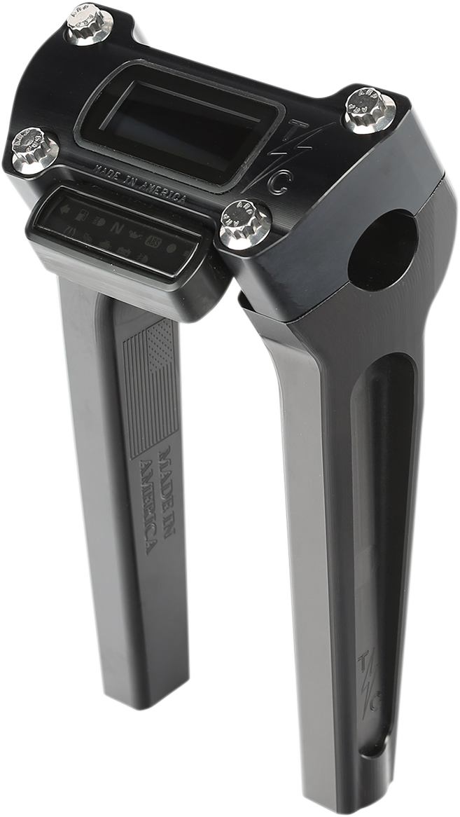 THRASHIN SUPPLY CO. Handlebar Risers 8" Rise Black TSC-8025-1