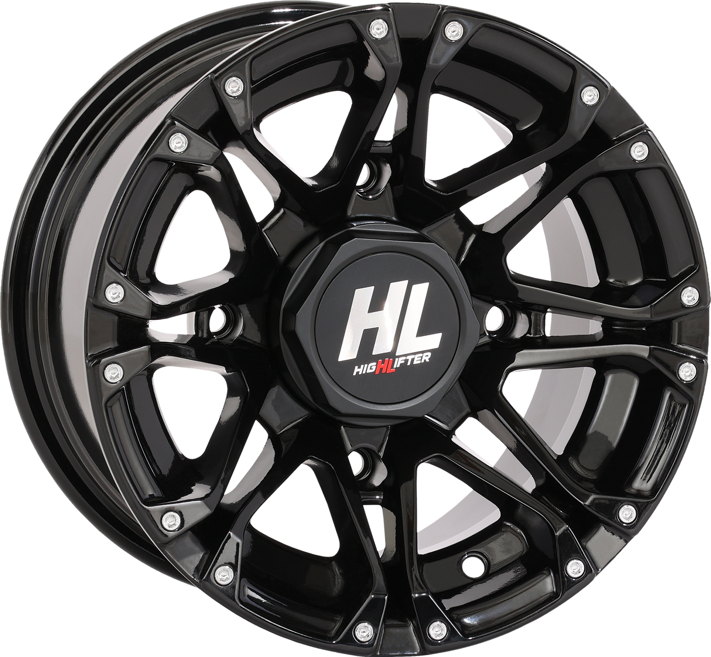 High Lifter HL3 Wheel 12x7 - 4/156 - 4+3 (+10 mm) Gloss Black 12HL03-1256