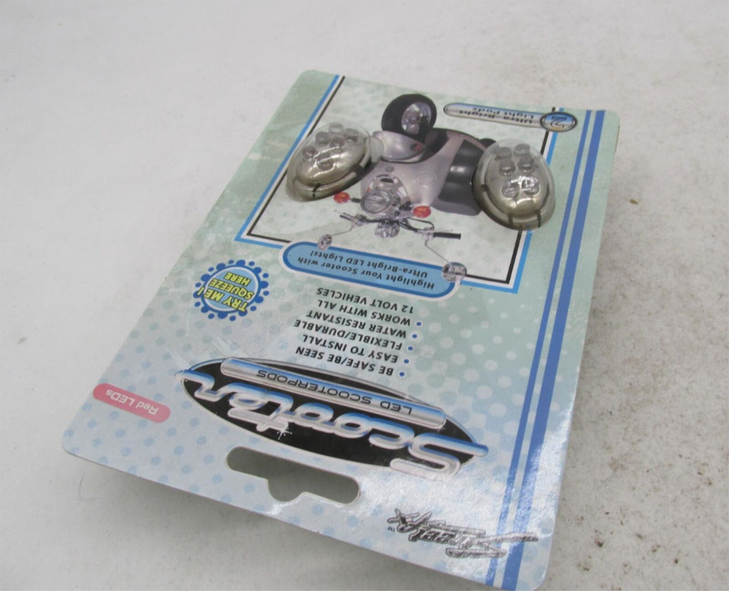 Pair of Street FX Scooter Ultra Bright Light Pods Red LED Lights