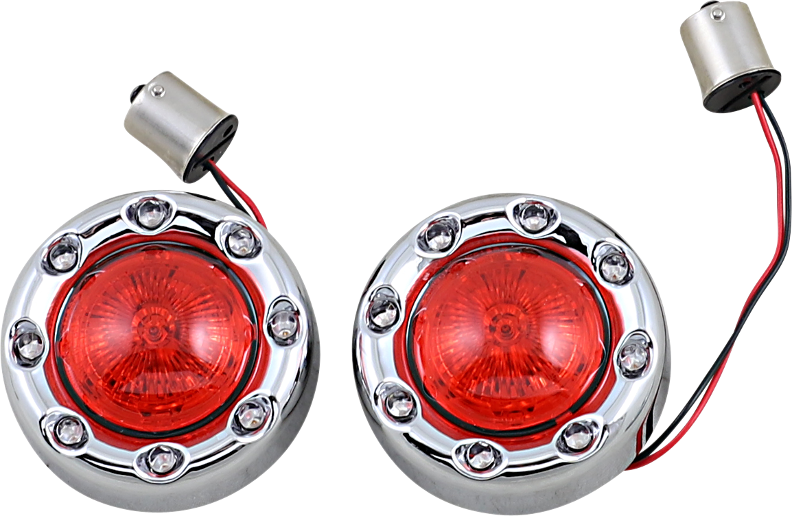 Custom Dynamics ProBEAM Bullet Ringz 1156 Rear Turn Signals PB-BR-RR 56-CR