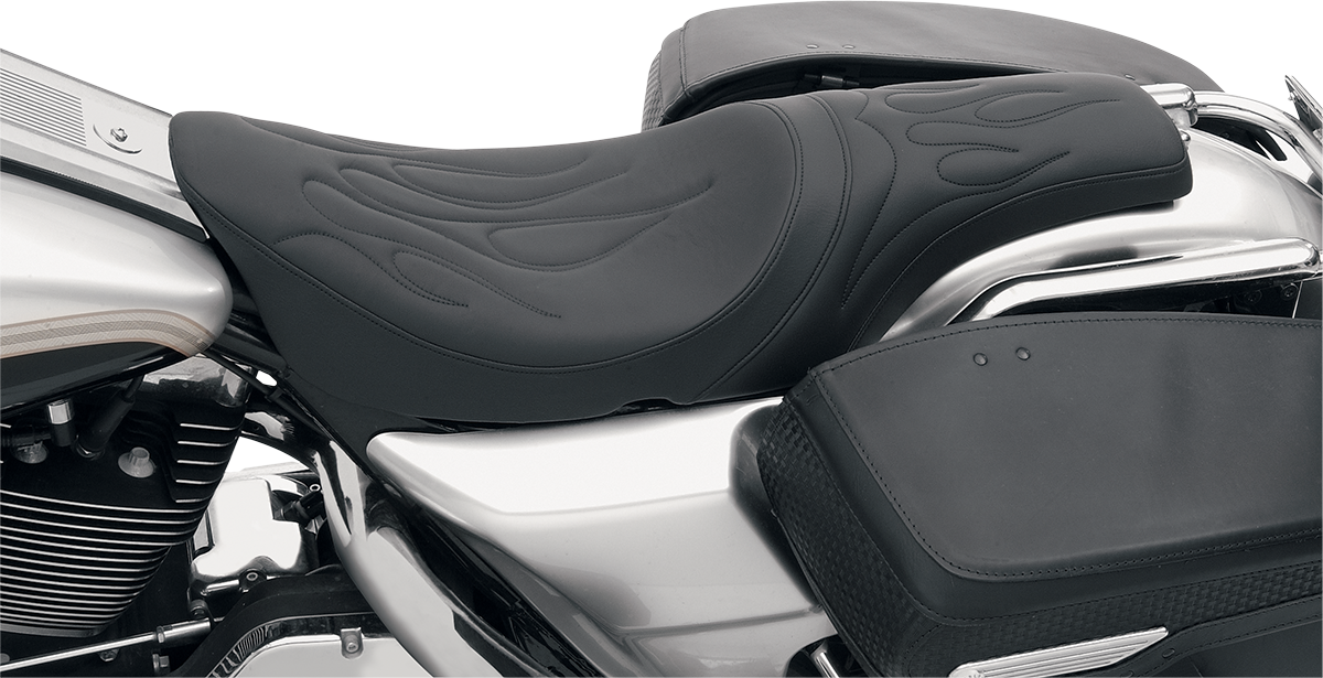 Drag Specialties Predator Seat Flame Stitching 0801-0213