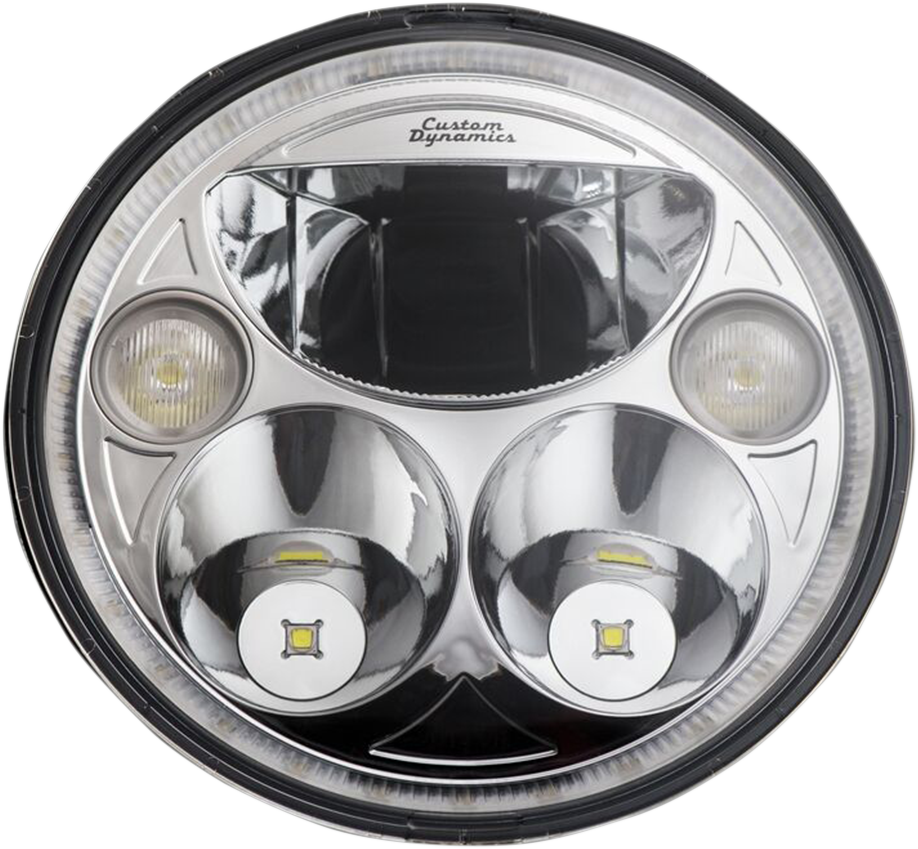 Custom Dynamics 7" TruBEAM Headlights Chrome CDTB-7-IF-C