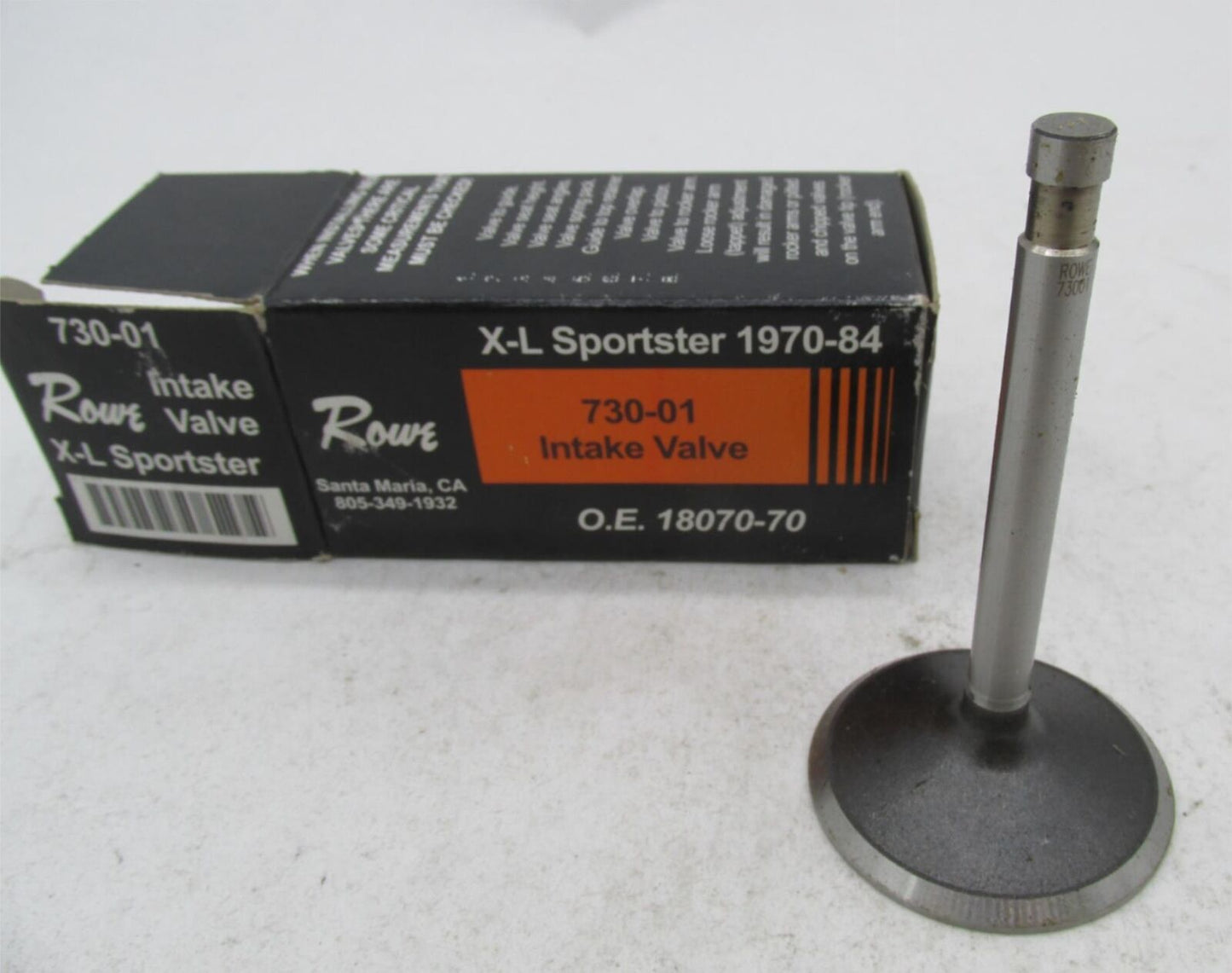 Harley Davidson Rowe 1970-1984 Engine Intake Valve 730-01 18070-70