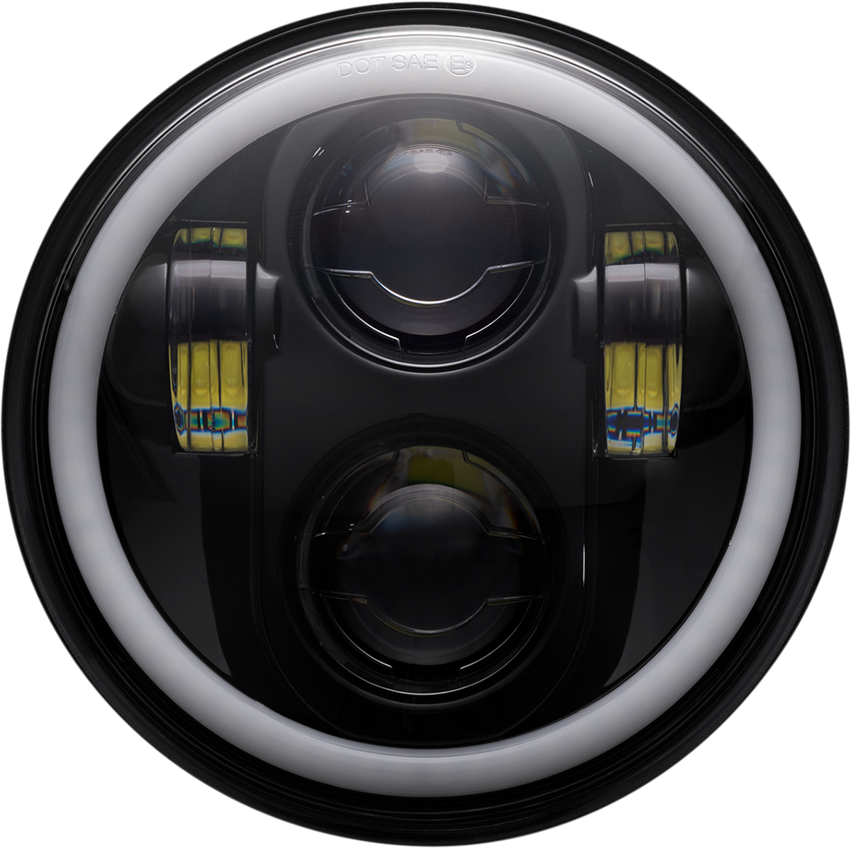 Custom Dynamics ProGLOW LED Headlamp with Color Changing Halo Black PG-575-B
